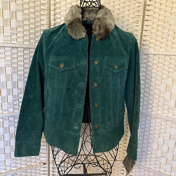 ✅🆕 leather,genuine , soft suede Lewis classic jacket/ coat. Size: XS - Picture 2 of 13